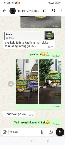 Testimonial Papan Bunga Pernikahan nameng